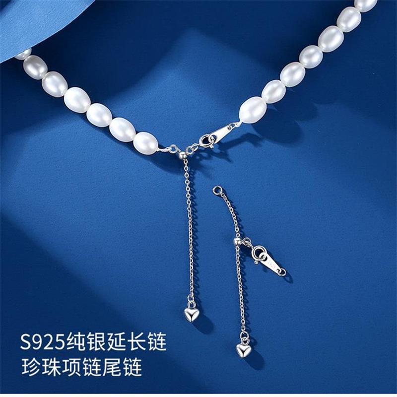 DIY配件925银抽拉式延长链硅胶珠