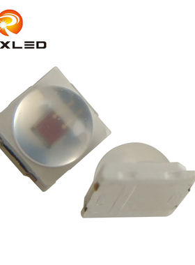 LED1W球头硅胶透镜60度发光3030红外发光管850NM855NM安防监控灯