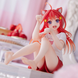 五等分的花嫁动漫摆件 中野五月手办 居家服猫耳娘美少女车载