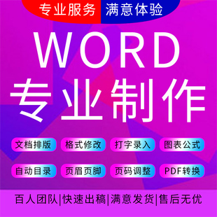 代人打字服务文字录入公式excel表格代制作数据处理word排版设计