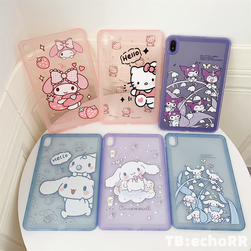 适用于华为Matepro11平板保护套糖果色气囊可爱卡通11.5s/matepad10.4寸透明荣耀X8/V6全包防摔V7气囊边软壳