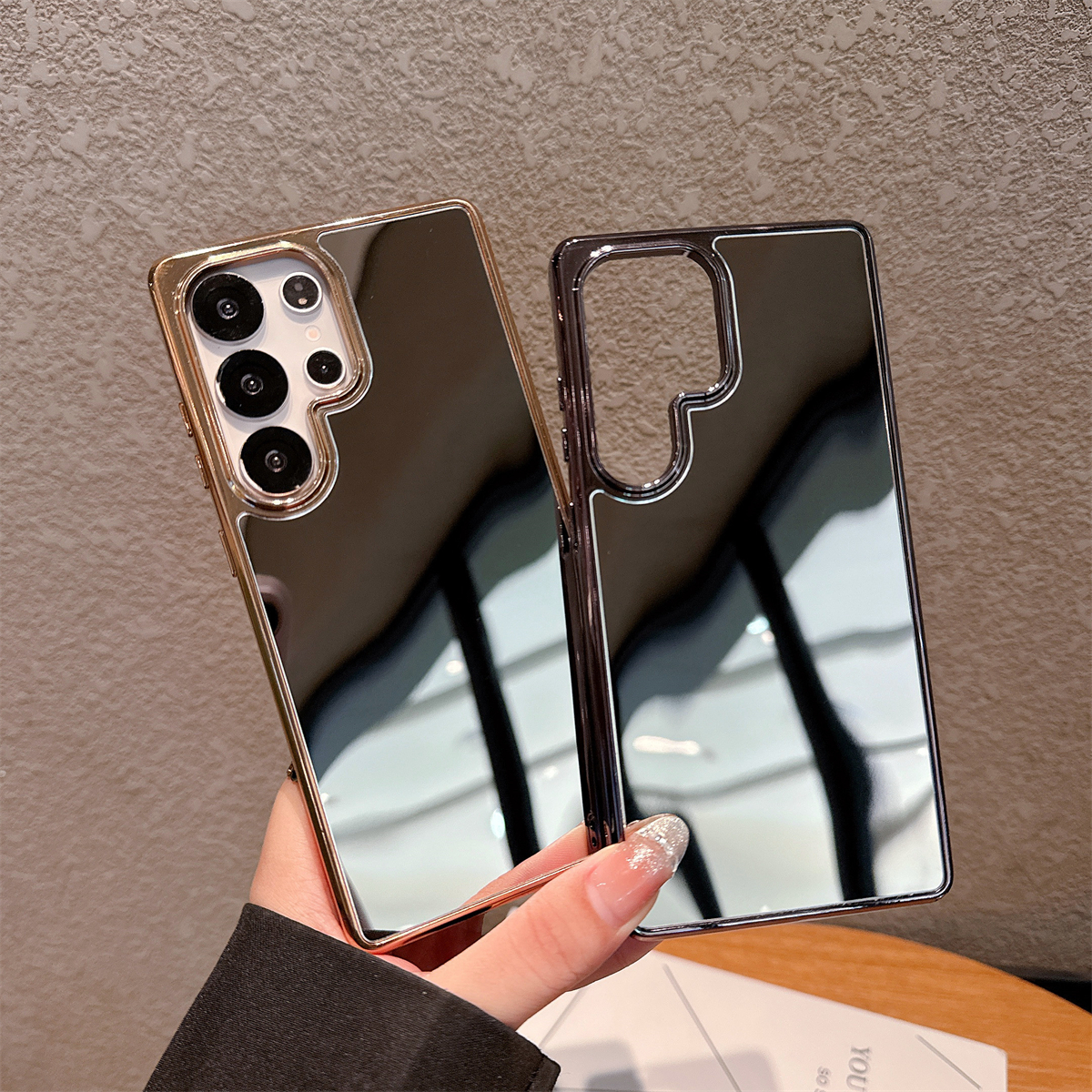 适用于三星手机壳化妆镜