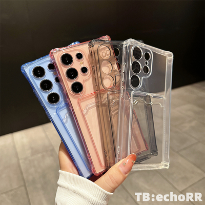 适用于三星手机壳透明卡包