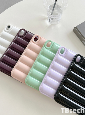 适用于iPadMini6平板保护套 羽绒服 亮面 Pro11寸 2024 加厚 气囊 iPad10代 10.9寸 9 8 7 软 Air6 5 4 防摔