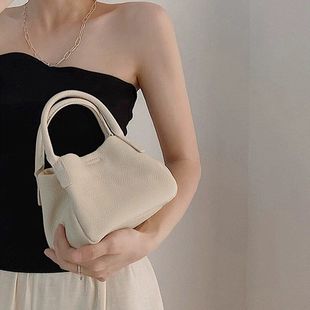 水桶春季2024女单肩新款菜篮子小众白色跨包手提小包包质感斜高级