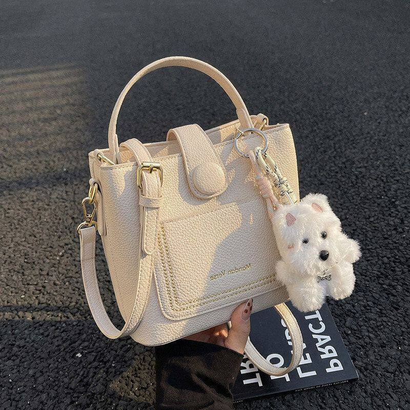 斜挎包高级感爆款新款水桶包洋气女式小包包手提2026时尚百搭夏季