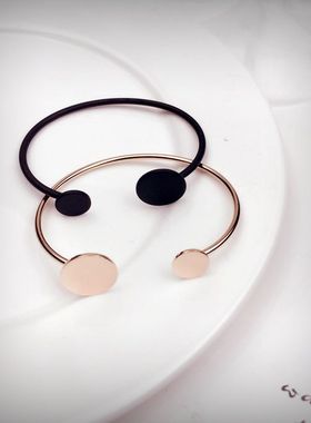 不对称金属简洁风日系韩版手环