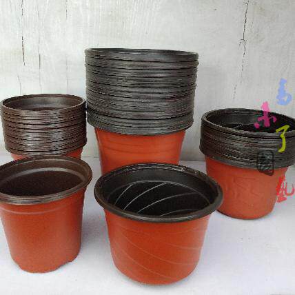 塑料加厚双色红黑育简易营养钵苗苗圃专用耐用整包邮特大花盆厂家