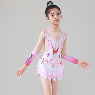 儿童艺术体操服装竞技健美比赛服艺术比赛服专业啦啦队比赛演出服
