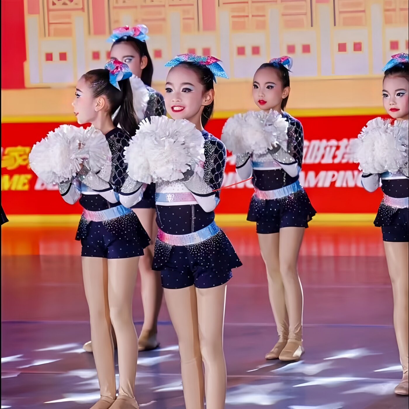 花球啦啦操比赛训练服装艺考啦啦队表演演出服装拉拉操儿童啦啦队