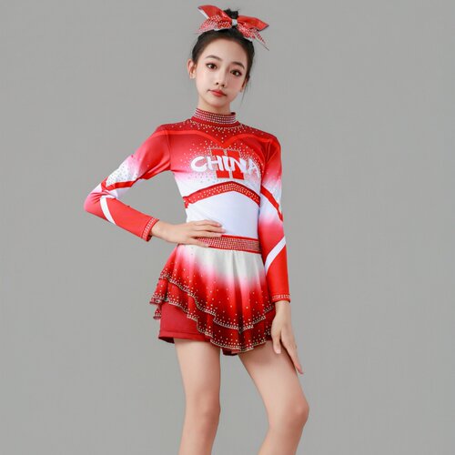 校园儿童啦啦操拉拉队比赛演出服中小学生健身操竞技运动会体操服