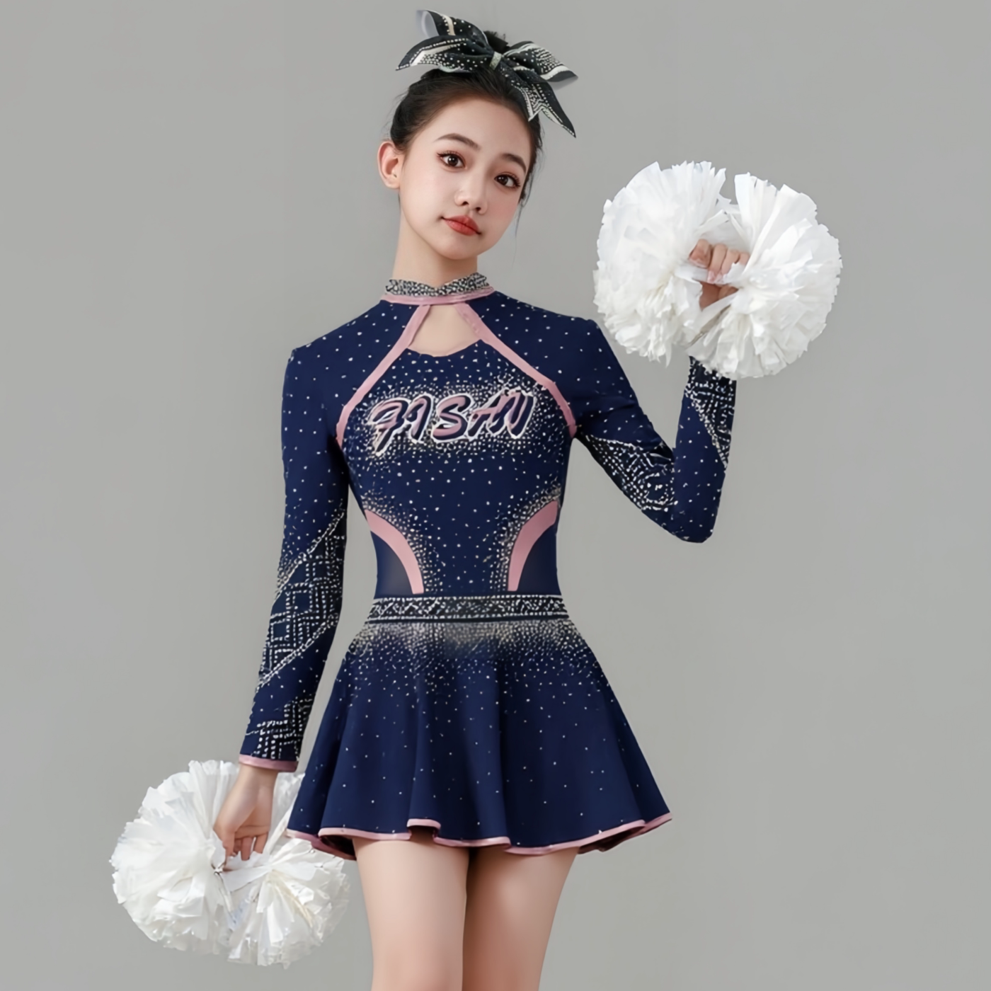儿童专业啦啦队比赛演出服啦啦操表演服中学生体操健美操竞技服女