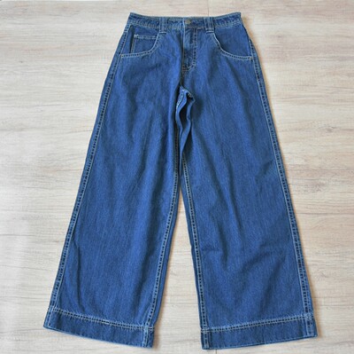 JNCO美式高街宽松阔腿牛仔裤