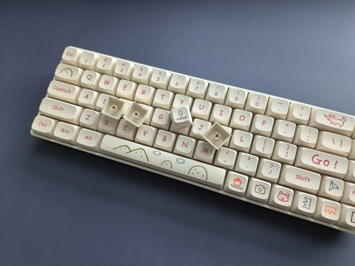 涂鸦xda热升华白色键帽