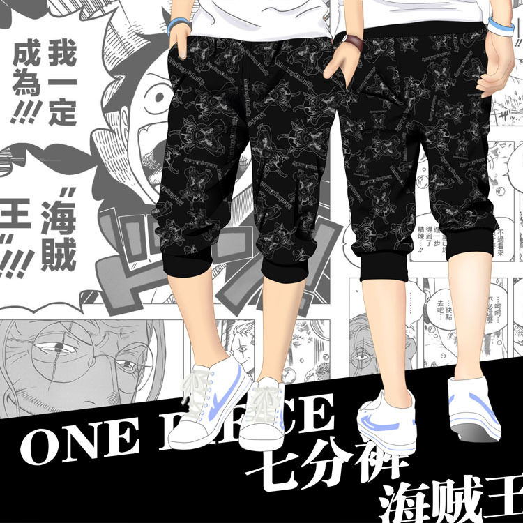 海贼王One Piece 路飞 日本动漫男女夏短裤沙滩裤小脚裤 全彩|msdalam kategori Butik wanita / wanita, seluar, seluar santai - dari Buy2taobao.com untuk memberikan perkhidmatan ejen Taobao profesional membeli