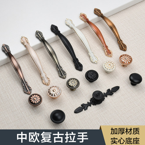 拉手柜门欧式象牙白现代简约抽屉