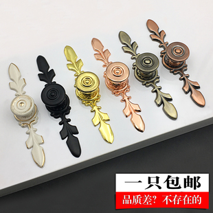 欧式金色抽屉柜门拉手中式青古铜衣柜橱柜门把手复古单孔柜子拉手