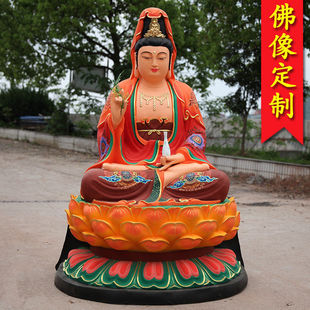 观音菩萨厂家直销寺庙大型树脂观音菩萨南海慈航观音彩绘观音佛像
