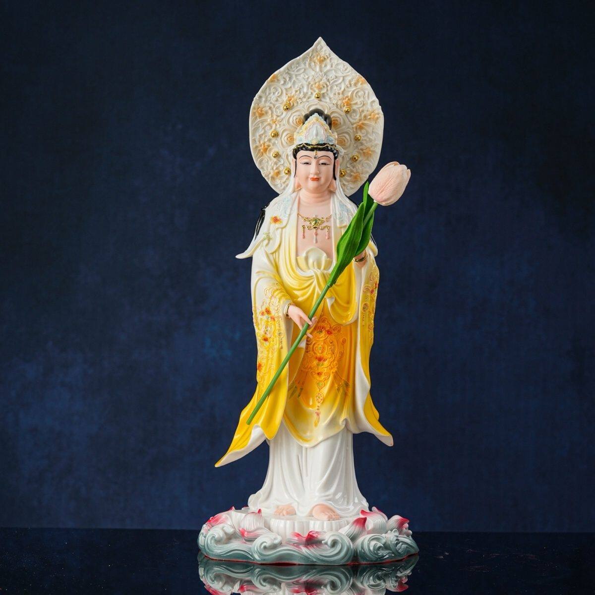 西方神像三圣大势菩萨观音菩萨阿弥陀佛树脂供奉家用大势至菩萨