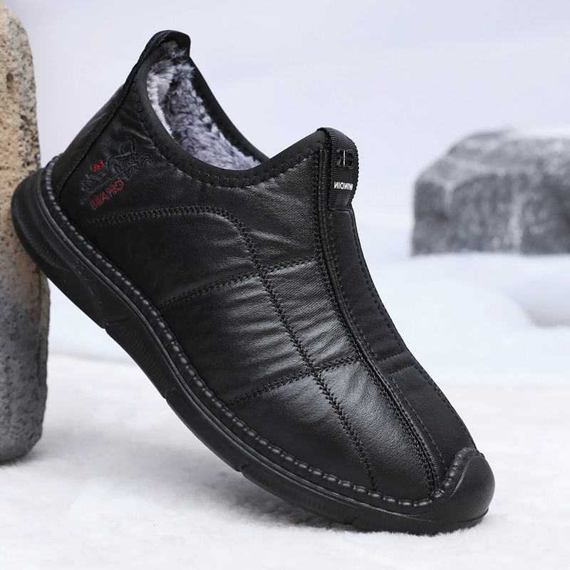 冬季老北京布鞋男棉鞋加绒加厚