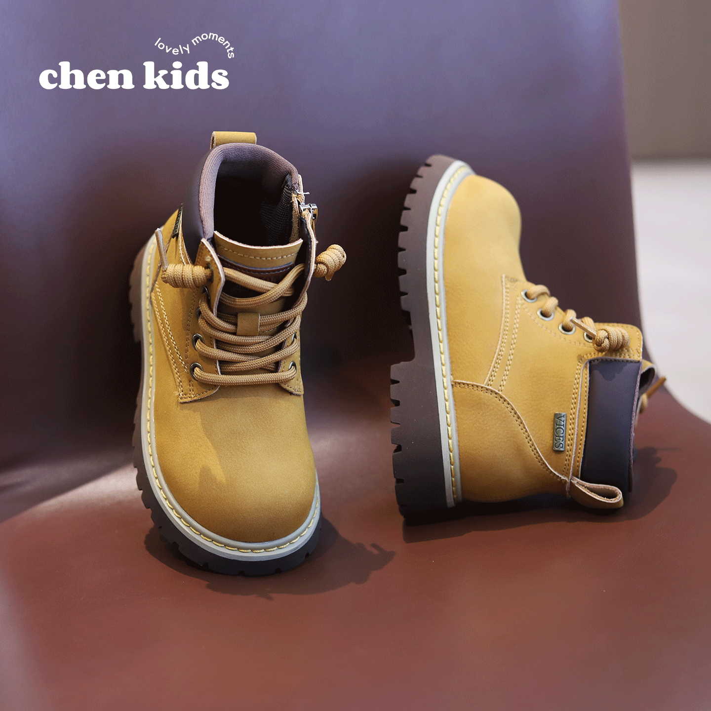 儿童马丁靴新款真皮大黄靴秋冬季2025户外登山防滑女童短靴男童靴,童鞋/婴儿鞋/亲子鞋,皮靴,淘宝优惠券,粉丝福利购,淘宝优惠卷