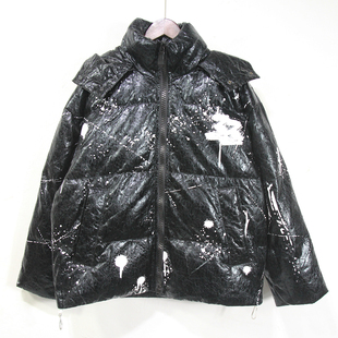 男子冬季时尚款加厚羽绒服~90%灰鸭绒防风保暖宽松落肩款大码棉服