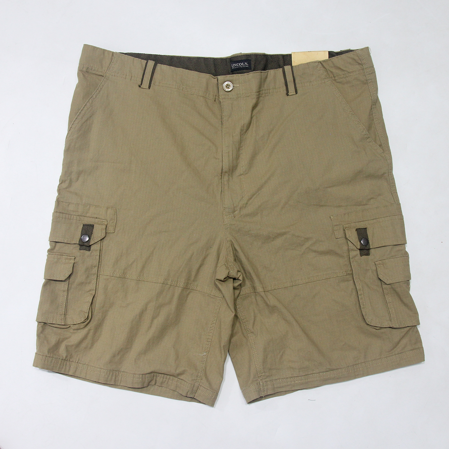 外贸欧美大码纯棉多口袋工装短裤