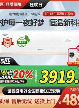 格力睡梦星新一级能效wifi