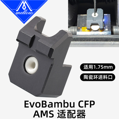 Mellow CNC Evobambu CFP AMS适配器用于拓竹子多色AMS进料口防护
