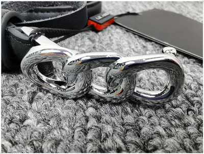 利牌女士金属腰带黑色细皮带针扣