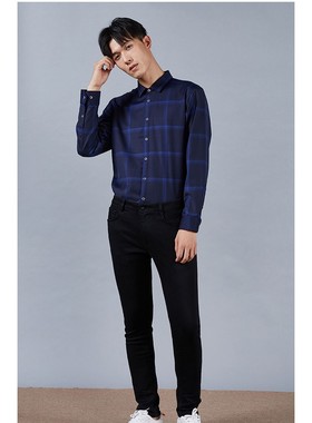 2022秋冬款 利牌Q9DNZ20101黑色男士牛仔裤商务休闲修身水洗长裤