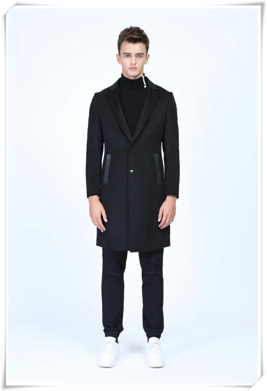 中长款羊毛呢秋冬男装外套特卖