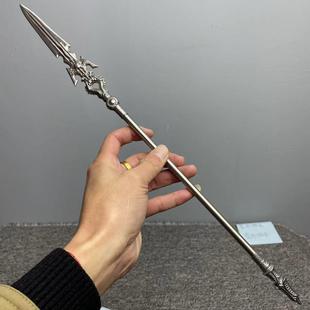 微缩1；6方天画戟十八般兵器长枪长矛可拆卸青龙偃月刀桌面摆件
