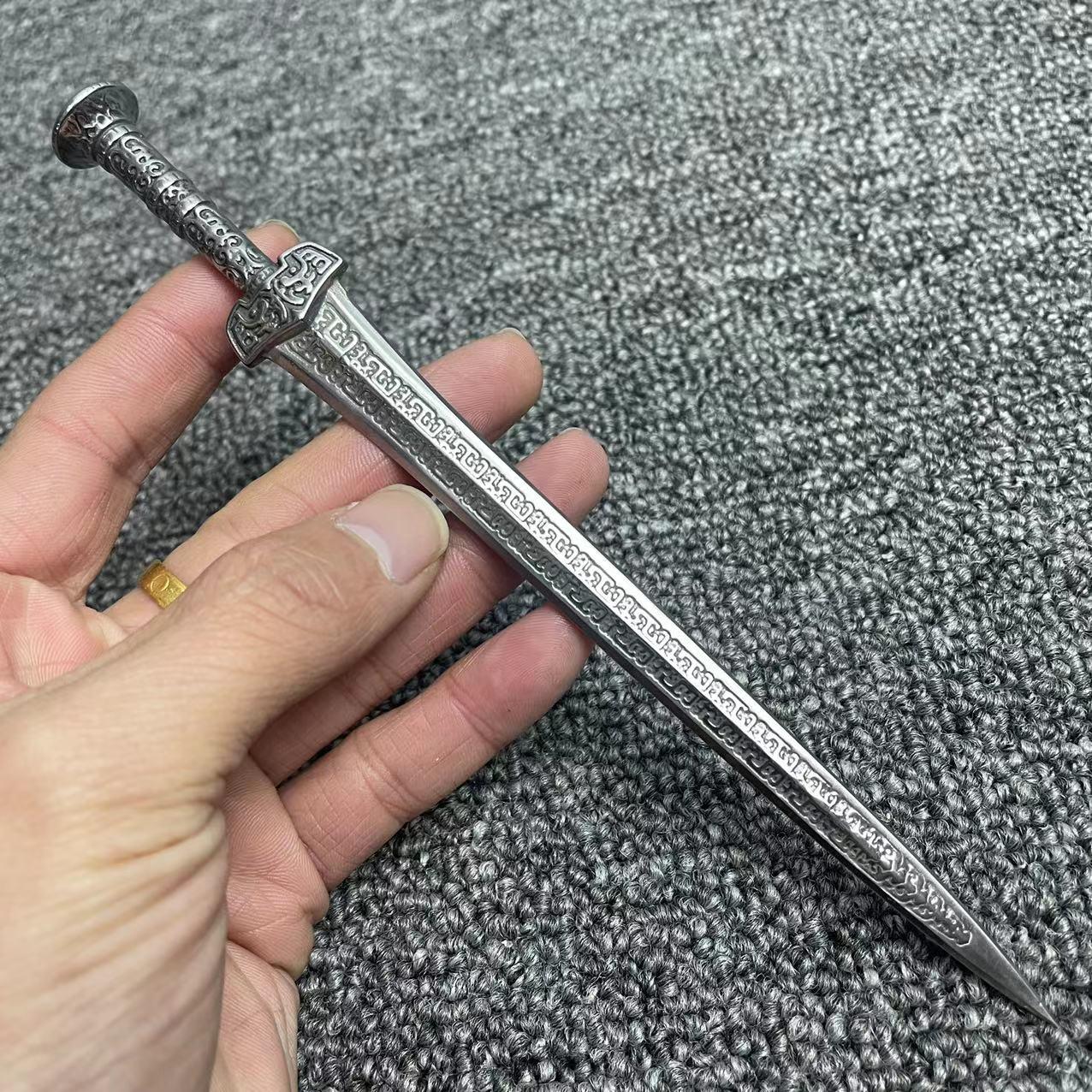 1/6微缩不锈钢越王勾践剑剑模型