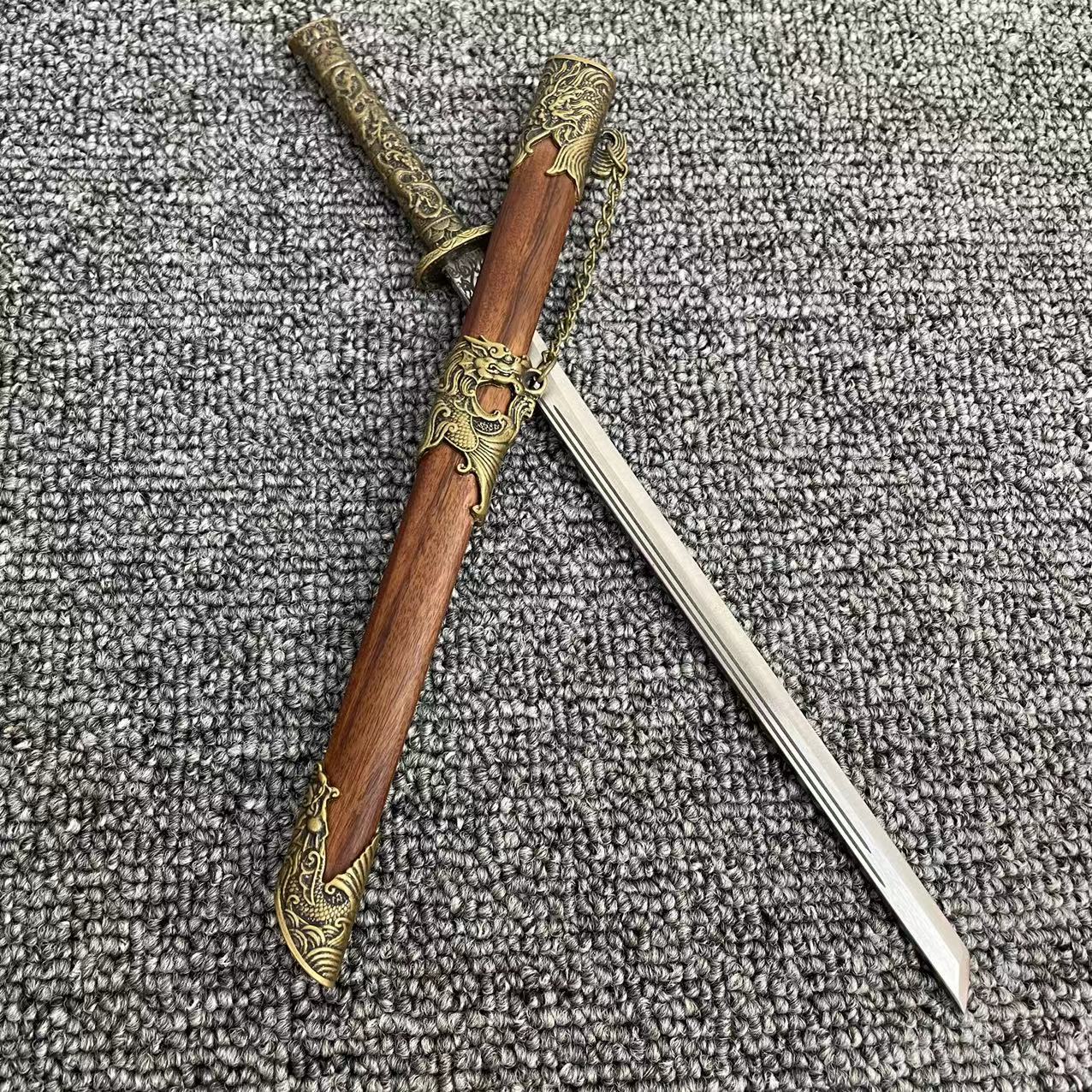 微兵器龙泉微缩模型袖珍刀金属汉剑小短刀迷你唐横刀宝剑桌面摆件图片