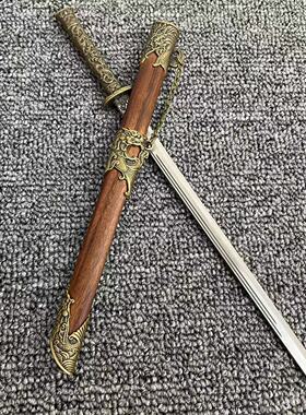 微兵器龙泉微缩模型袖珍刀金属汉剑小短刀迷你唐横刀宝剑桌面摆件