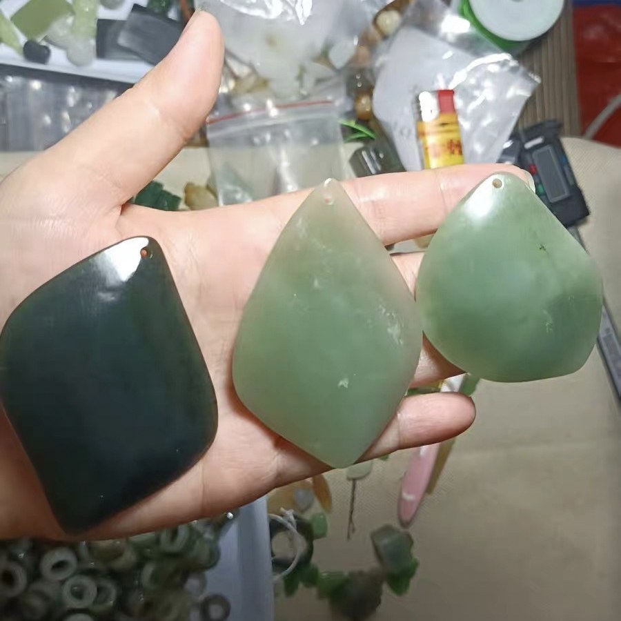 和田玉石书签脸部按摩器天然和田玉刮痧美容提拉紧致V脸神器碧玉