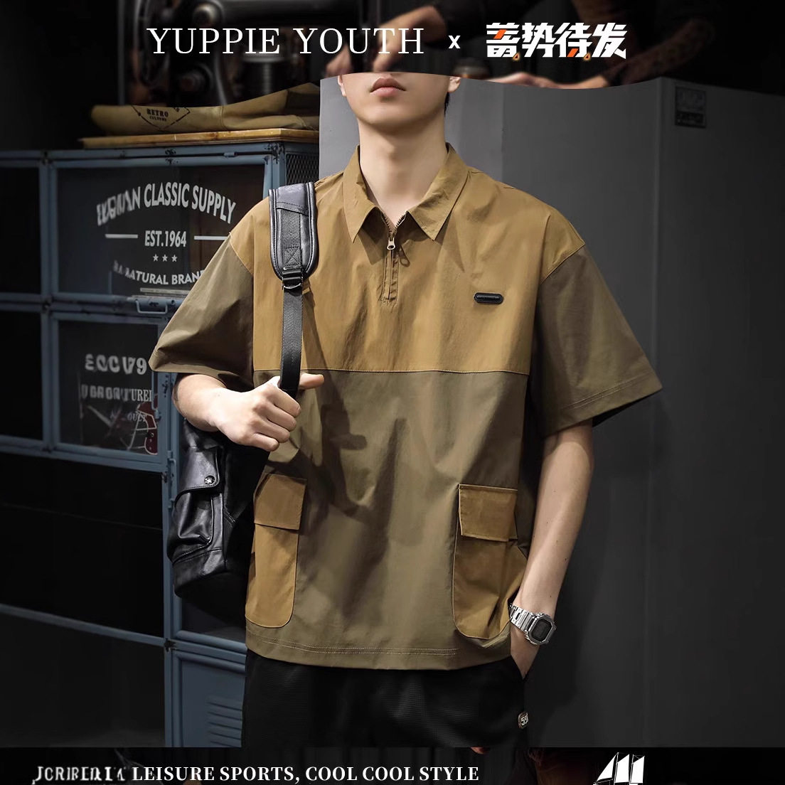 2025复古衬衫男夏装港风学生宽松小众设计感趣味新款男装上衣外穿