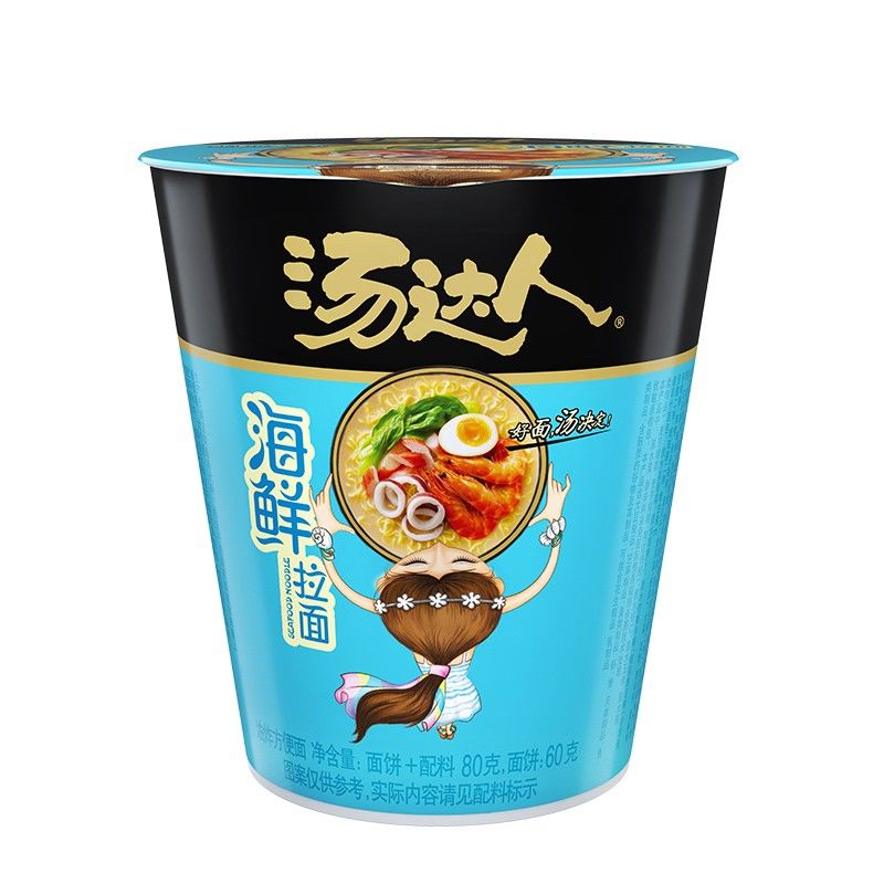 统一汤达人方便面海鲜汤面日式豚骨酸辣罗宋韩式辣牛肉樱花季