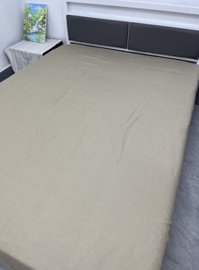 法国进口100%纯亚麻床单2×2.3米天然湖水沤麻裸睡床品
