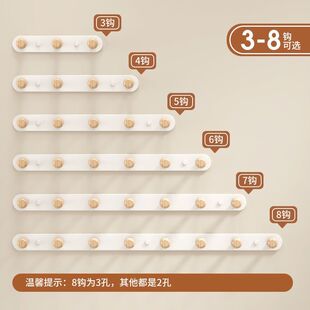 挂包入户门后挂钩壁挂墙壁玄关衣帽钩挂衣钩卧室免打孔墙上挂衣架