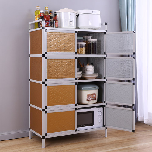 放碗柜家用厨房橱柜铝合金置物柜