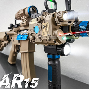 速格AR15电动玩具枪男孩连发m416吃鸡模型成人竞技联动回膛发射器