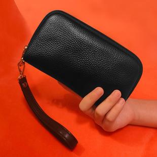 手拿包女新款高级感手包真皮可放手机大容量手腕包手抓小包手机包