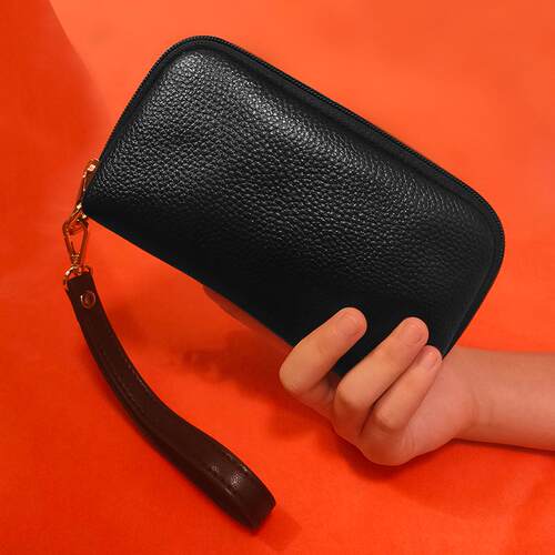 手拿包女新款高级感手包真皮可放手机大容量手腕包手抓小包手机包