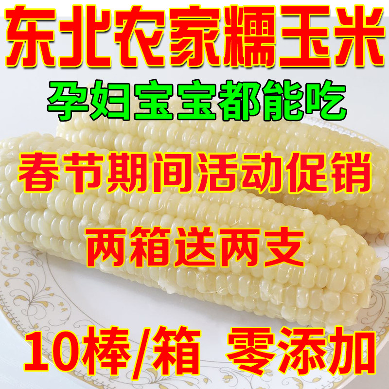东北农家糯玉米棒10根粘玉米黑龙江新鲜甜黏糯玉米棒粒速冻苞米粒|msdalam kategori beras/Utara-Selatan barangan kering/perasa, meter/tepung/bijirin, jagung - dari Buy2taobao.com untuk memberikan perkhidmatan ejen Taobao profesional membeli