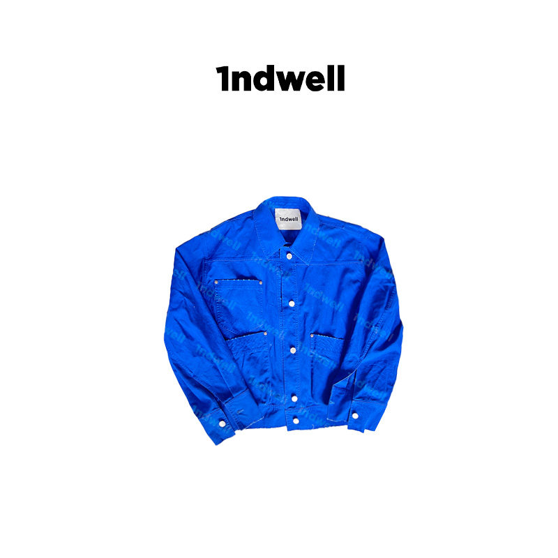 1ndwell  Cardiff克莱因蓝工装短外套