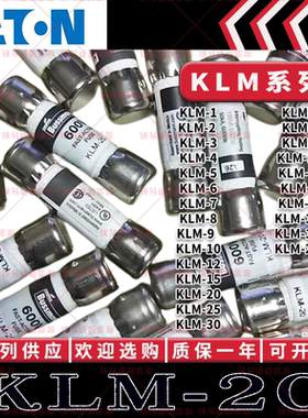 BUSSMANN保险管KLM-20 30A25A20A15A12A10A8A6A5A4A3A2A1A 600Vac