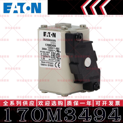 170M系列巴斯曼快速熔断器 170M3494 170M3495 170M3496 170M3497