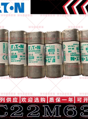 美国EATON Bussmann保险丝 C22M63/100 C22M32 32A 690V 22×58mm